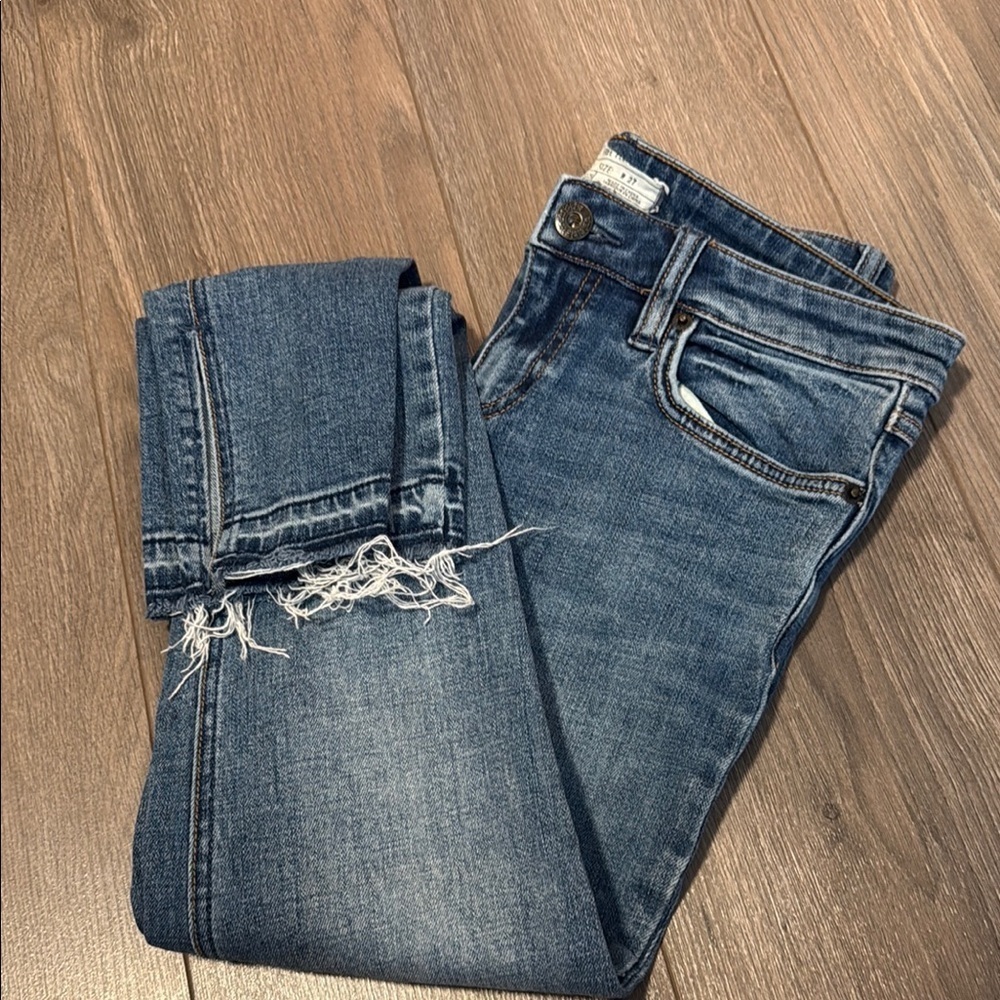 Free People | Women's Blue Jeans - W27 - Distressed wash and hem